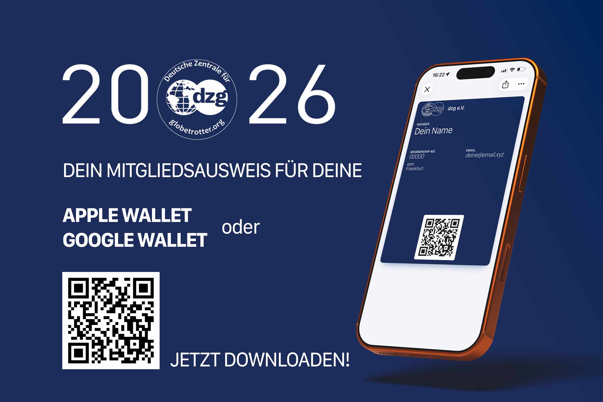 Dein Mitgliedsausweis jetzt für deine Wallet